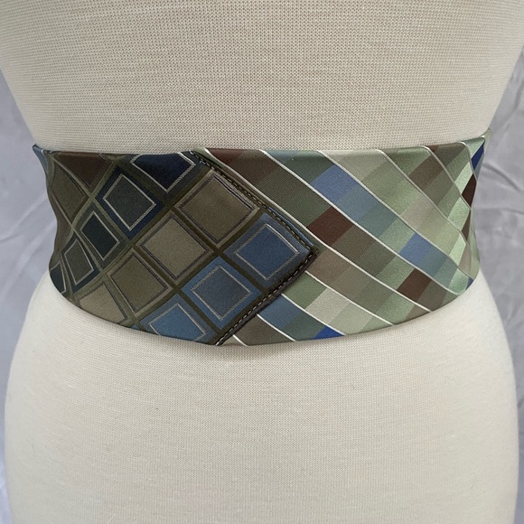 Custom handmade necktie obi wrap belt - Picture 3 of 10